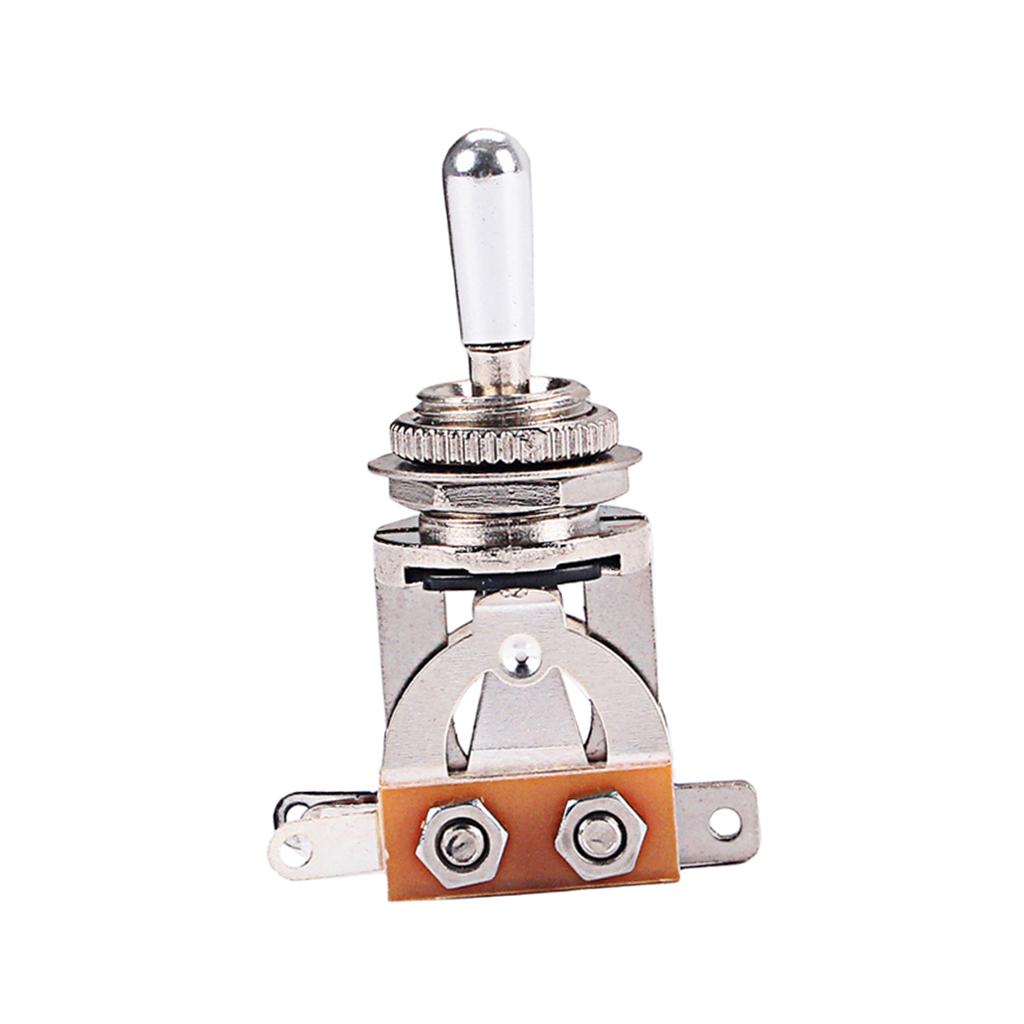 Electric Guitar 3 Way Toggle Switch Pickup Selector silver