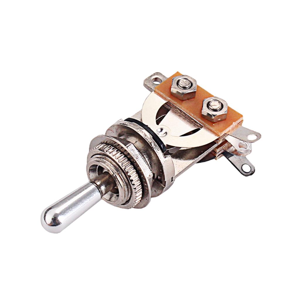 Electric Guitar 3 Way Toggle Switch Pickup Selector silver