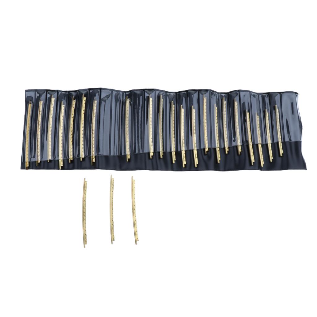 24 Pieces Electric Guitar Fret Wire Fretwire 2.7mm Brass