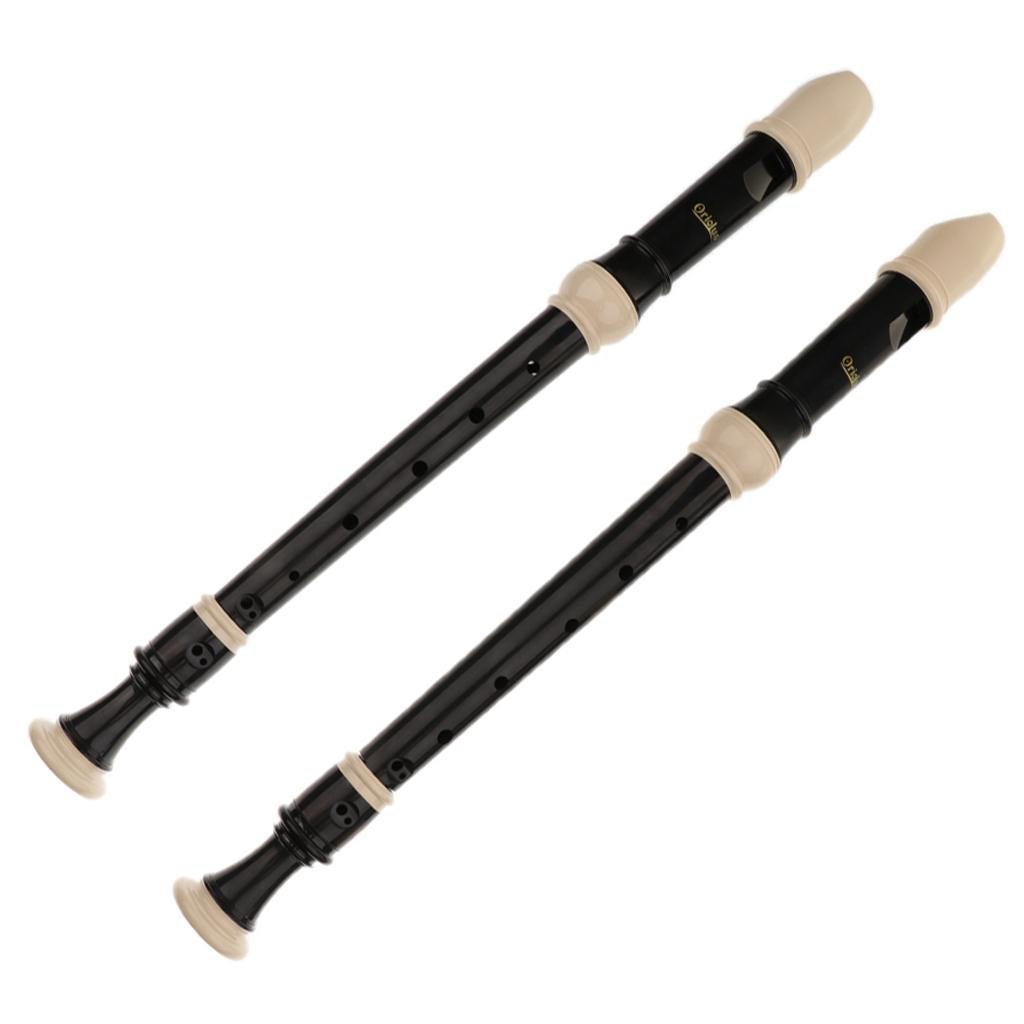 8 Holes Soprano Recorder with Bag Cleaning Rod Cloth German Style