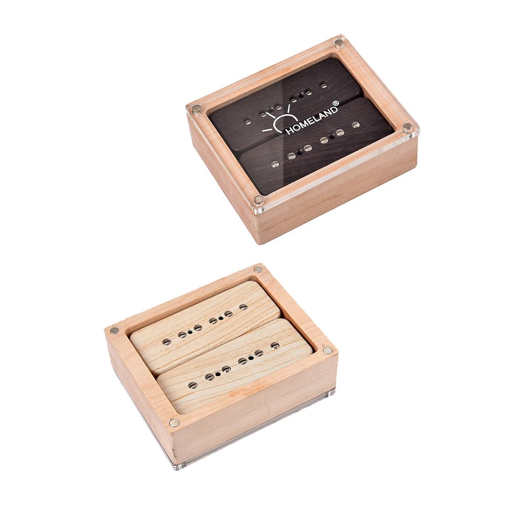 2pc Soapbar P90 Guitar Pickups Set for Electric Guitar Replacement Parts Rosewood