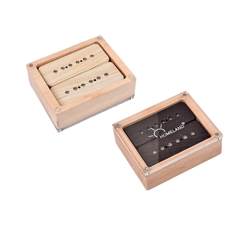 2pc Soapbar P90 Guitar Pickups Set for Electric Guitar Replacement Parts Rosewood