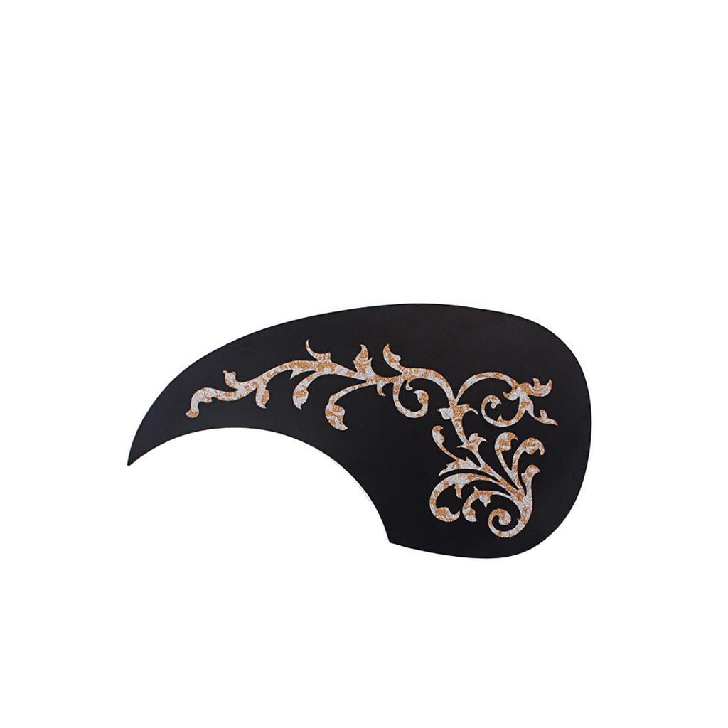 1pc Acoustic Guitar Pickguard Self-adhesive Sticker White Tree Vine Flower