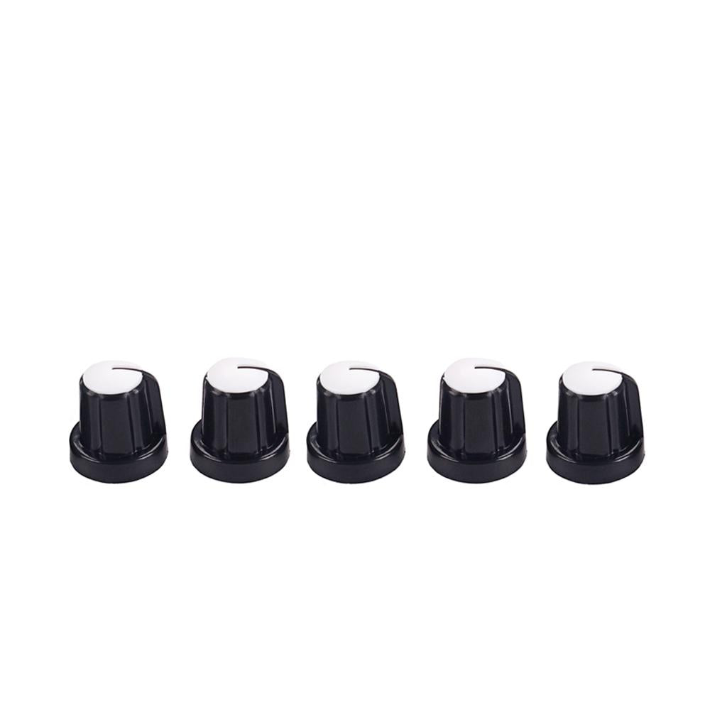5 Pieces Guitar Amplifier Speed Knobs AMP Black&White Volume Tone Control