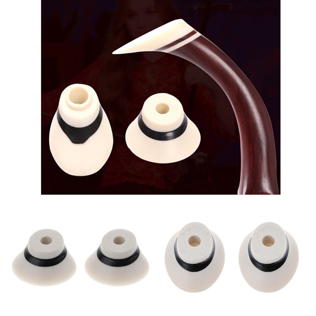 2Pcs Erhu Top Pole Heads Chinese Erhu Accessory Long