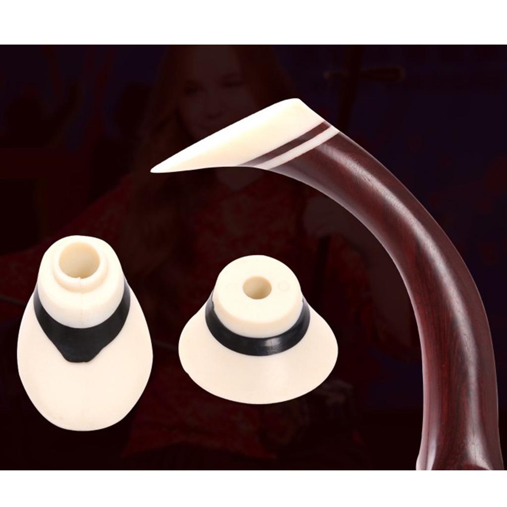 2Pcs Erhu Top Pole Heads Chinese Erhu Accessory Long