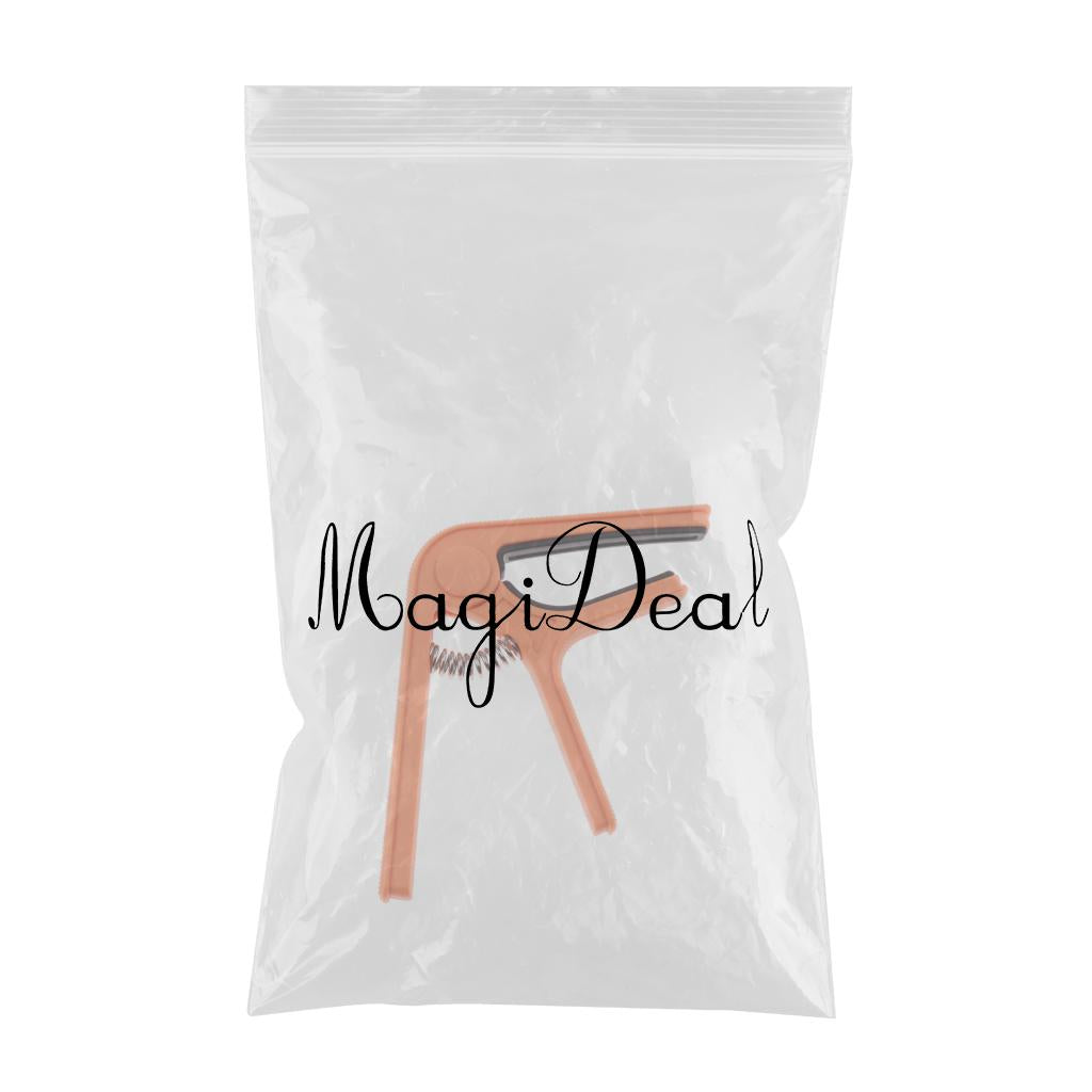 1 Piece Guitar Capo Tuner Trigger Quick Change Key Clamp Guitar Parts Orange