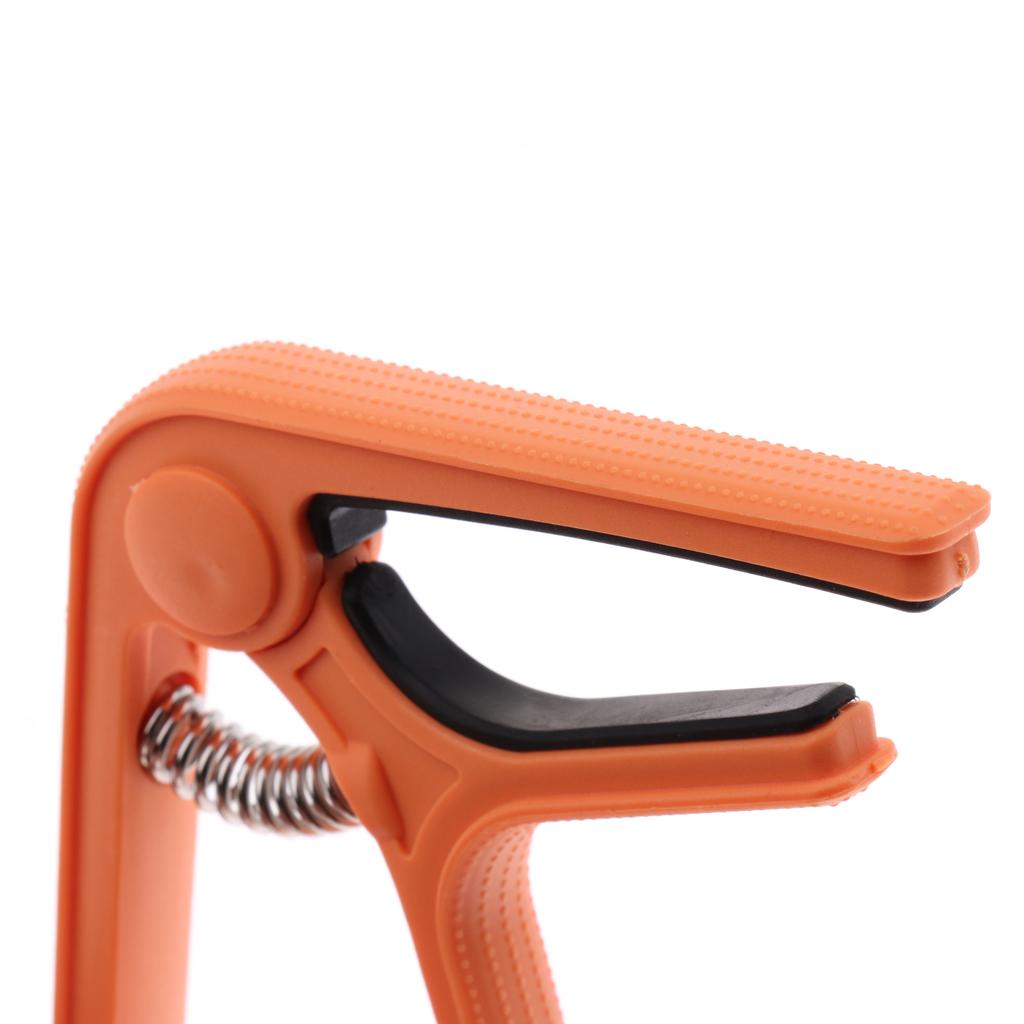 1 Piece Guitar Capo Tuner Trigger Quick Change Key Clamp Guitar Parts Orange