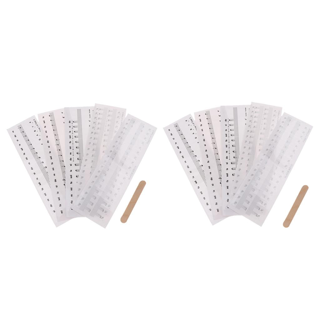 2 Sets Piano Stickers Piano Note Keyboard Sticker Electronic Keyboard Decal