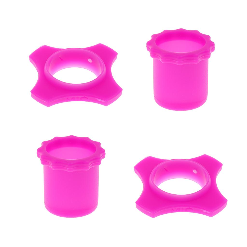 2 Pcs Mic Slip Holder Roller Microphone and Button Rod Sleeve Set Purple