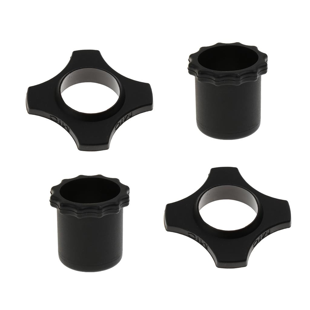 2 Pcs Mic Slip Holder Roller Microphone and Button Rod Sleeve Set Black