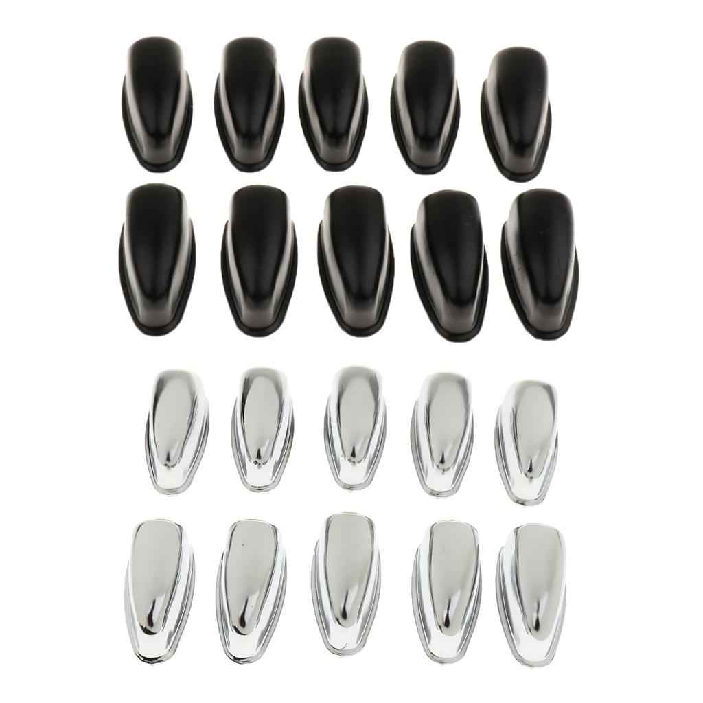 10 Pieces Drum Lug Bass Drum Hooks for Precussion Instrument Parts Silver