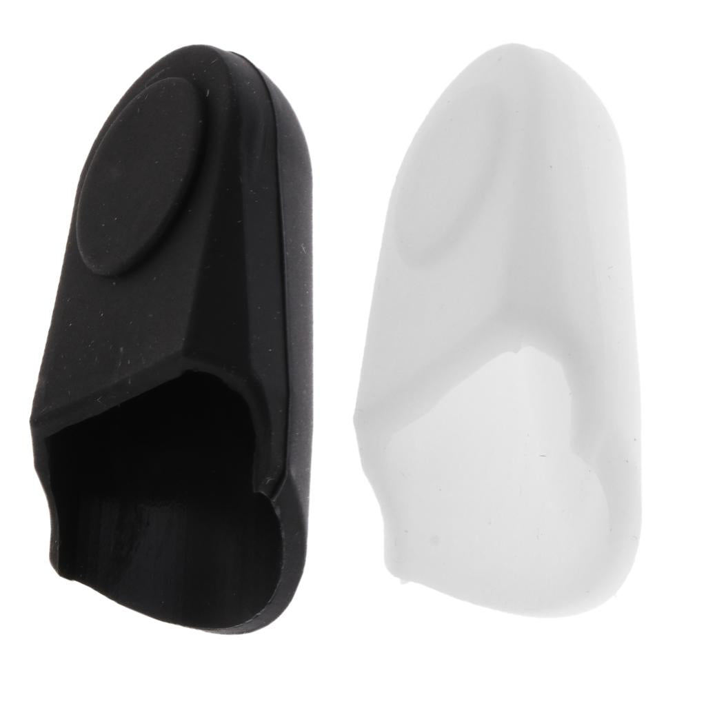 Rubber Clarinet Mouthpiece Cap for Saxophone Buckle Patches Pads Cap White