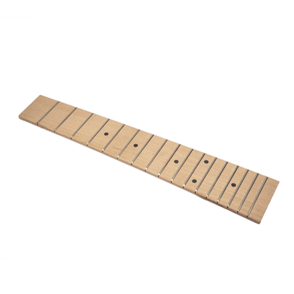 2 Pcs Solid Wood Maple 17 Frets Ukulele Fingerboard Fretboard for 21Ukulele"