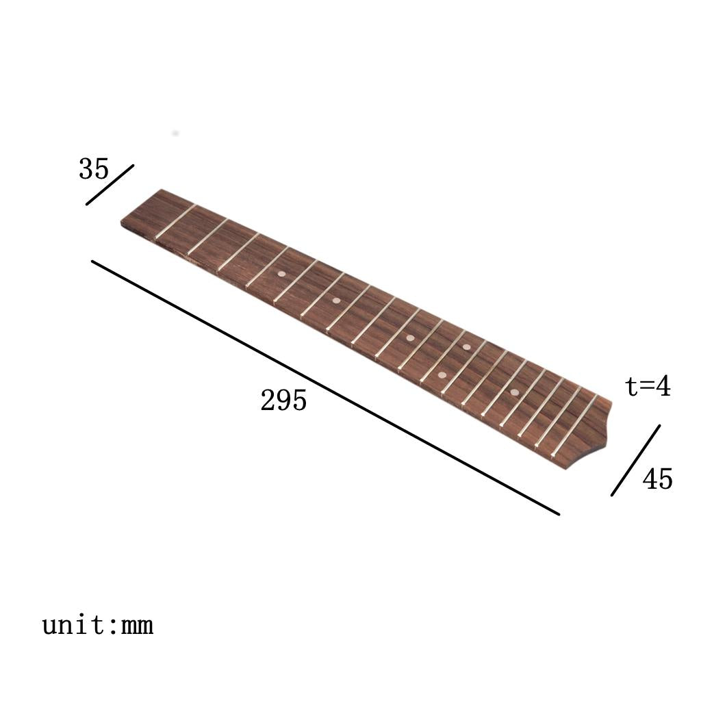 2 Pieces 18 Frets Ukulele Fingerboard For 26 Ukulele Accessories Uke Parts"