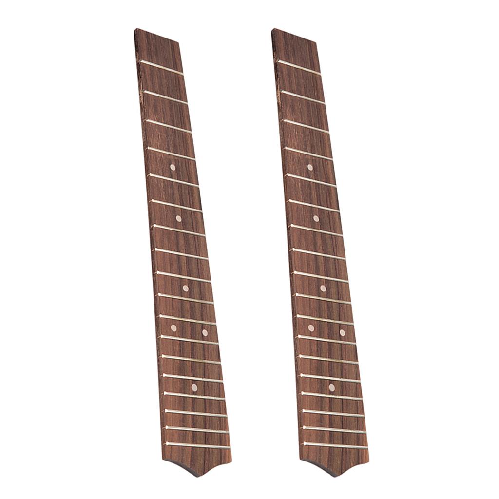 2 Pieces 18 Frets Ukulele Fingerboard For 26 Ukulele Accessories Uke Parts"