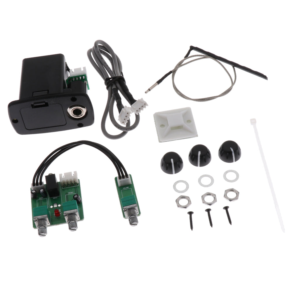 1 Set ABS Guitar Pickup Black for Acoustic Folk Classcial Guitar Parts