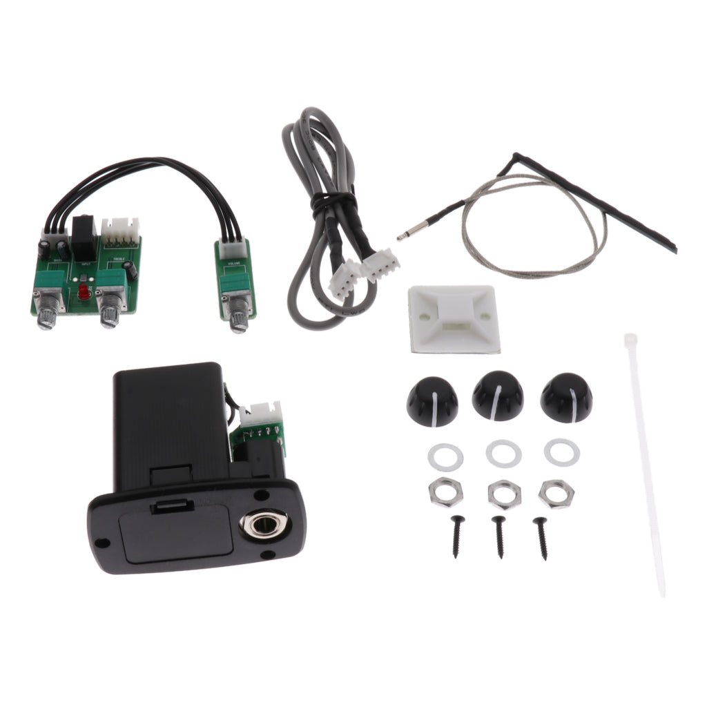 1 Set ABS Guitar Pickup Black for Acoustic Folk Classcial Guitar Parts