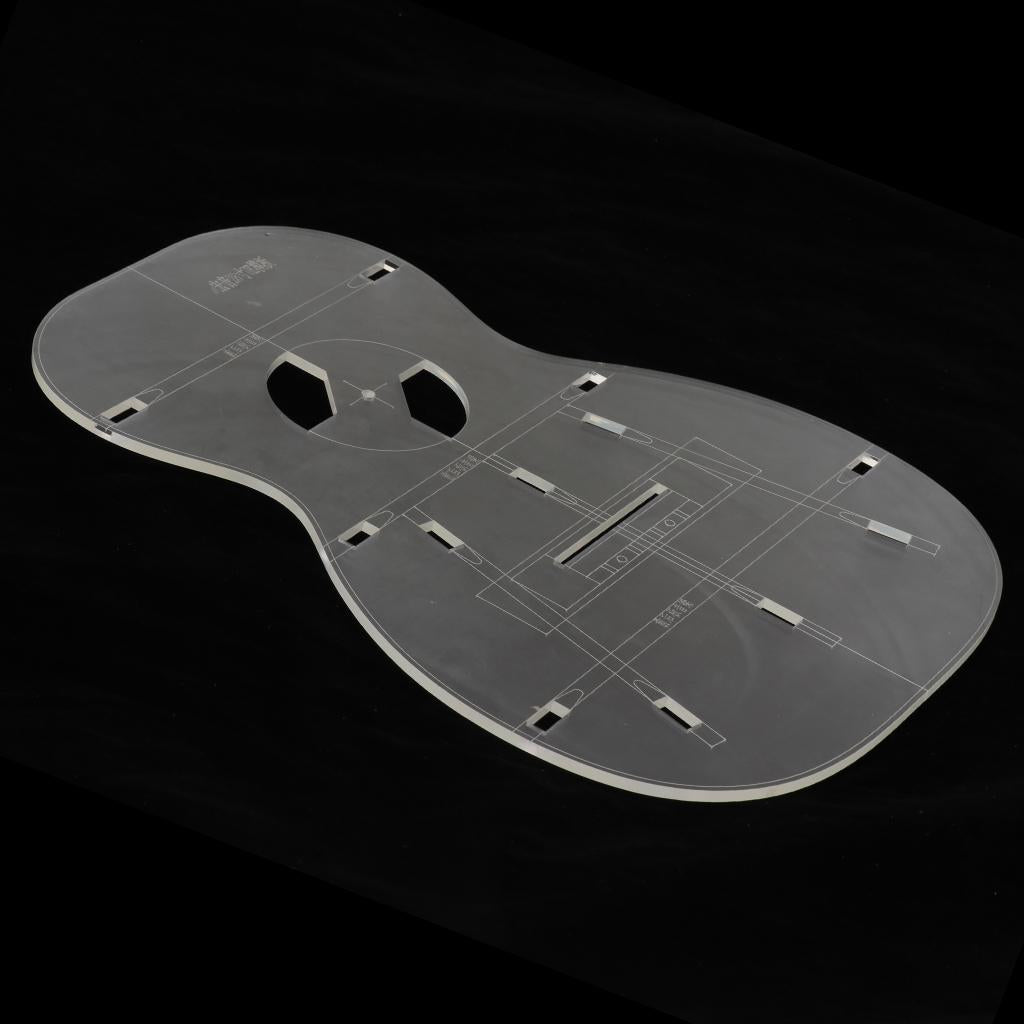 26inch Transparent Ukulele Body Template for Mini Guitar Luthier Tool