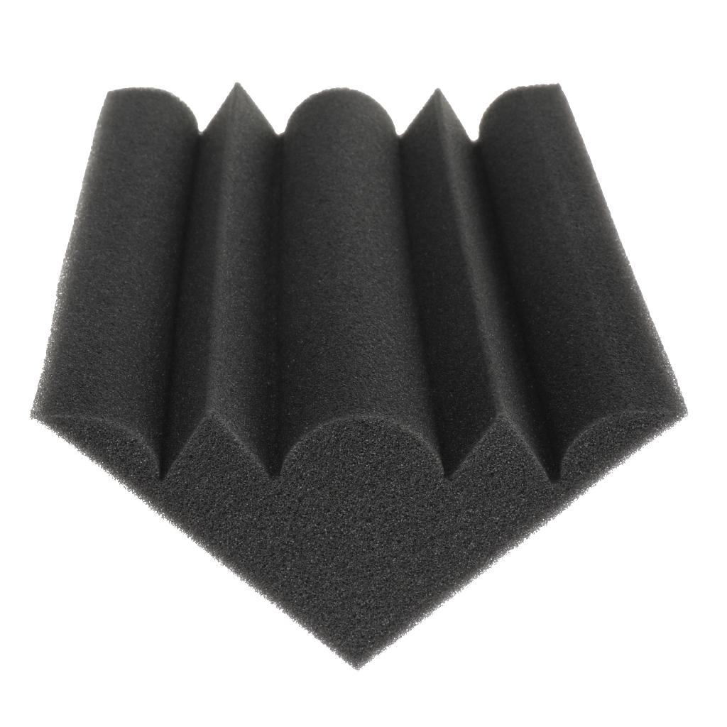 8pcs Acoustic Wedge Foam Sound Absorption Panel 12x12x24cm