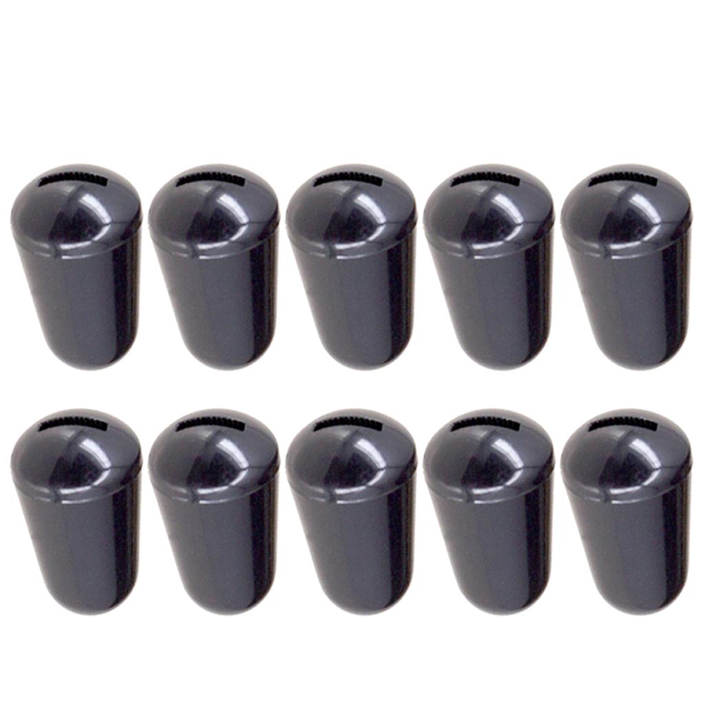 Plastic Toggle Switches Knobs Cap Tip for Electric Guitar Parts Black