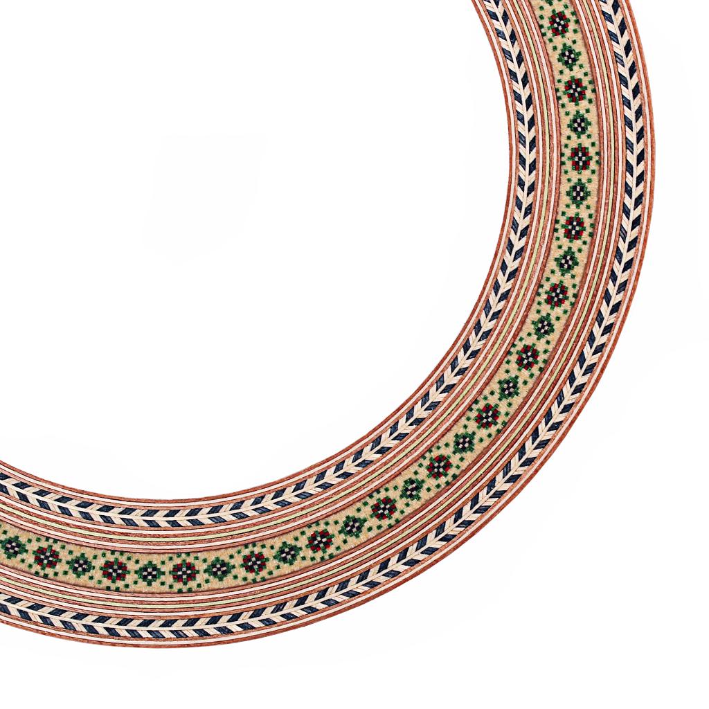 Classical Guitar Wood Inlaid Soundhole Acoustic Guitar Rosette Parts 92.5mm