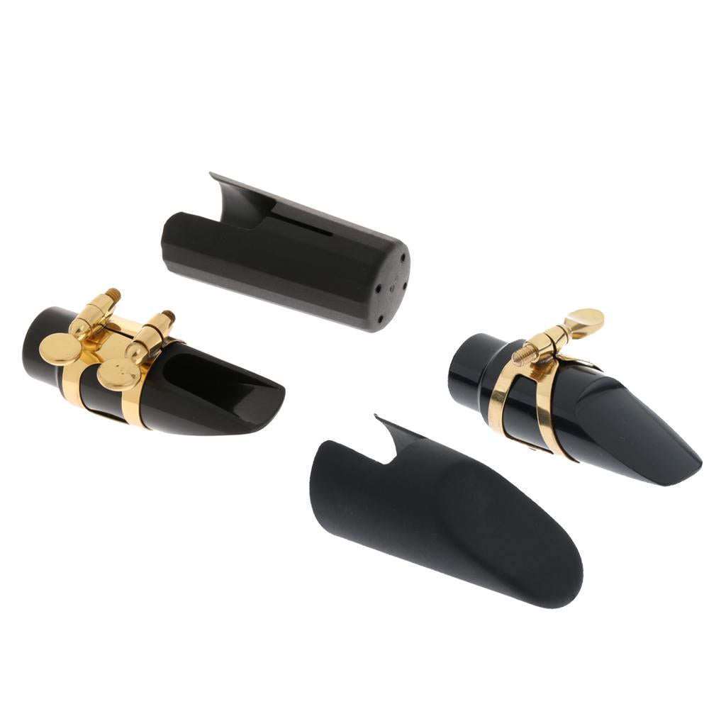 Metal Soprano Saxophone Mouthpiece Cap Clip Ligature Set
