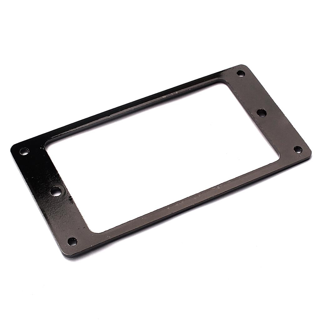 2 Pieces Humbucker Pickup Ring Bottom Frame for LP Electric Guitar Black
