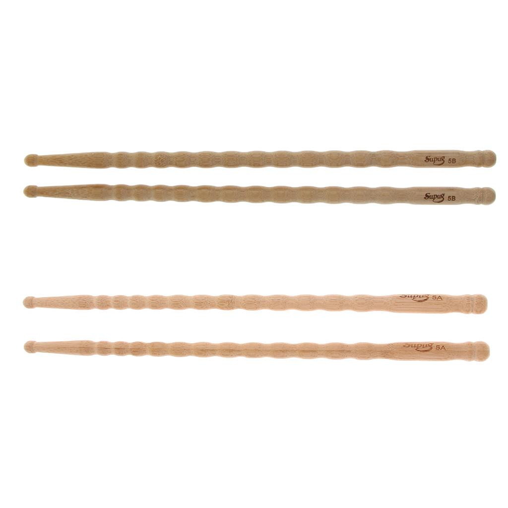 Bamboo Mallets Rods Sticks Drum Kit Mallets Percussion Parts for Drummer 5A