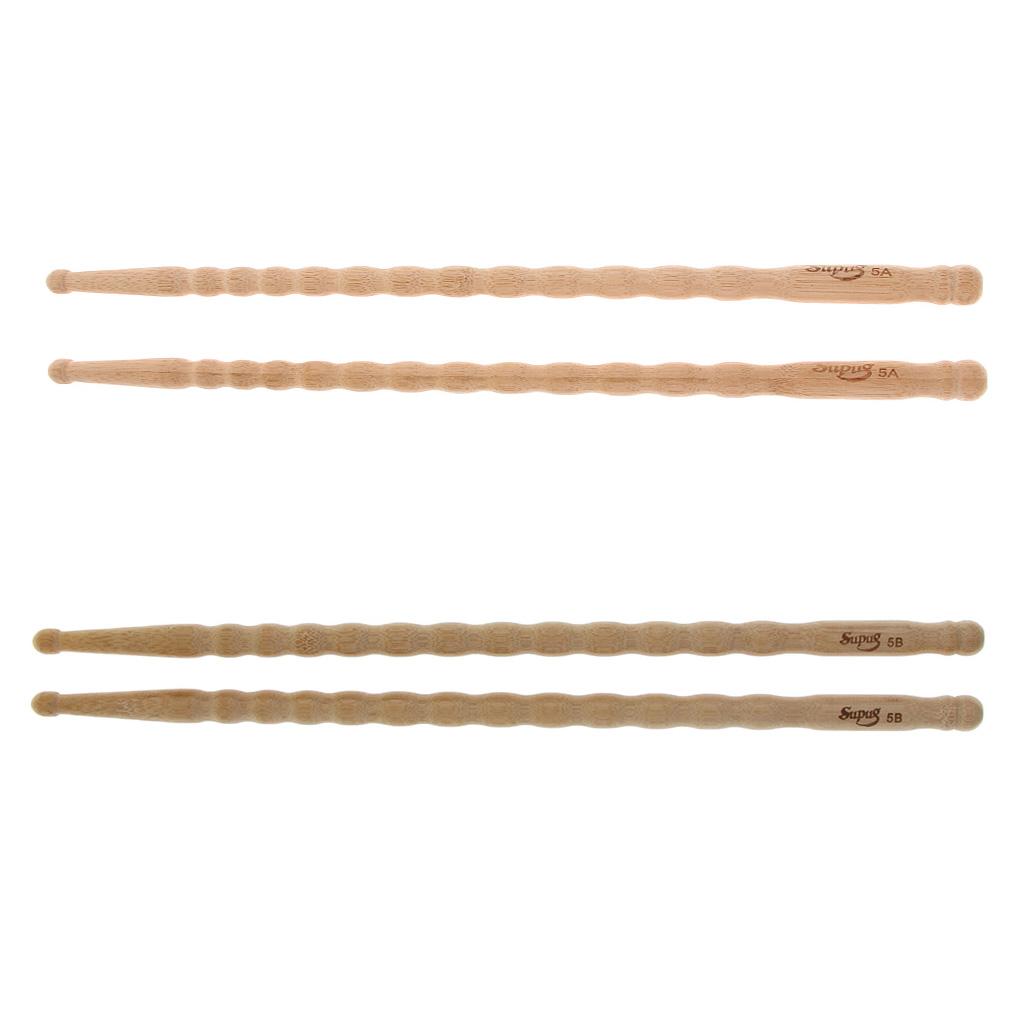 Bamboo Mallets Rods Sticks Drum Kit Mallets Percussion Parts for Drummer 5A