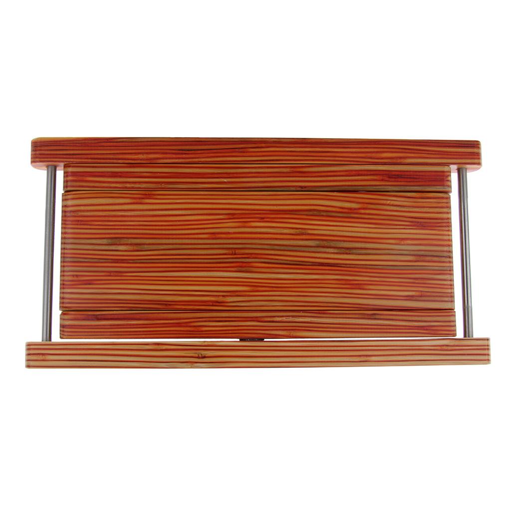 Adjustable Height Guitar Foot Rest Pedal for Guitar Practice Color Bamboo