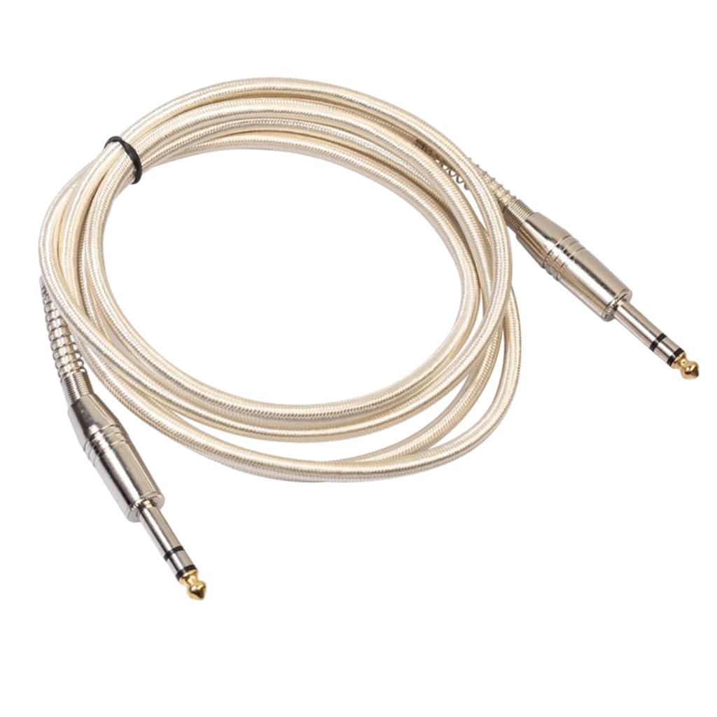 6.35mm Male to Male Guitar Audio Cable for Stereo Eectric Guitar 300cm