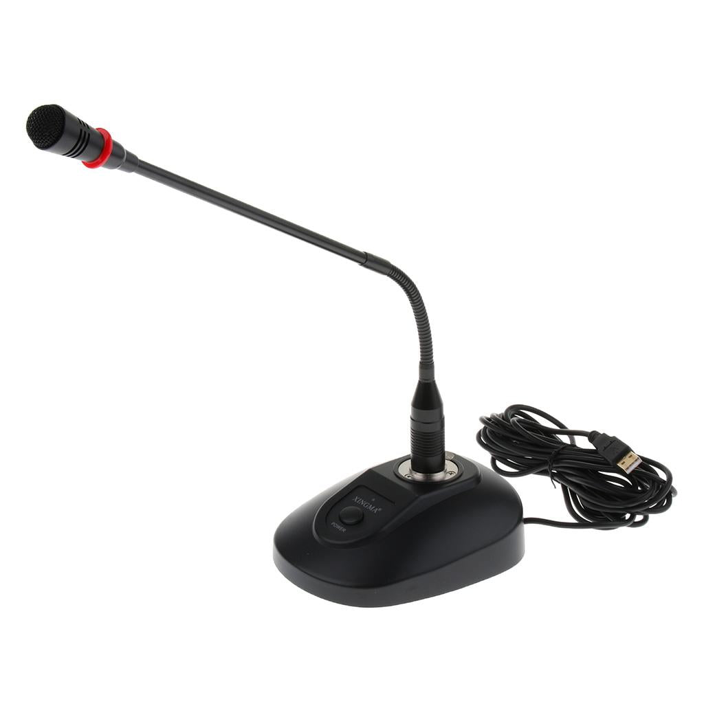 Multimedia Desktop Microphone for Meeting Conference Speech Black