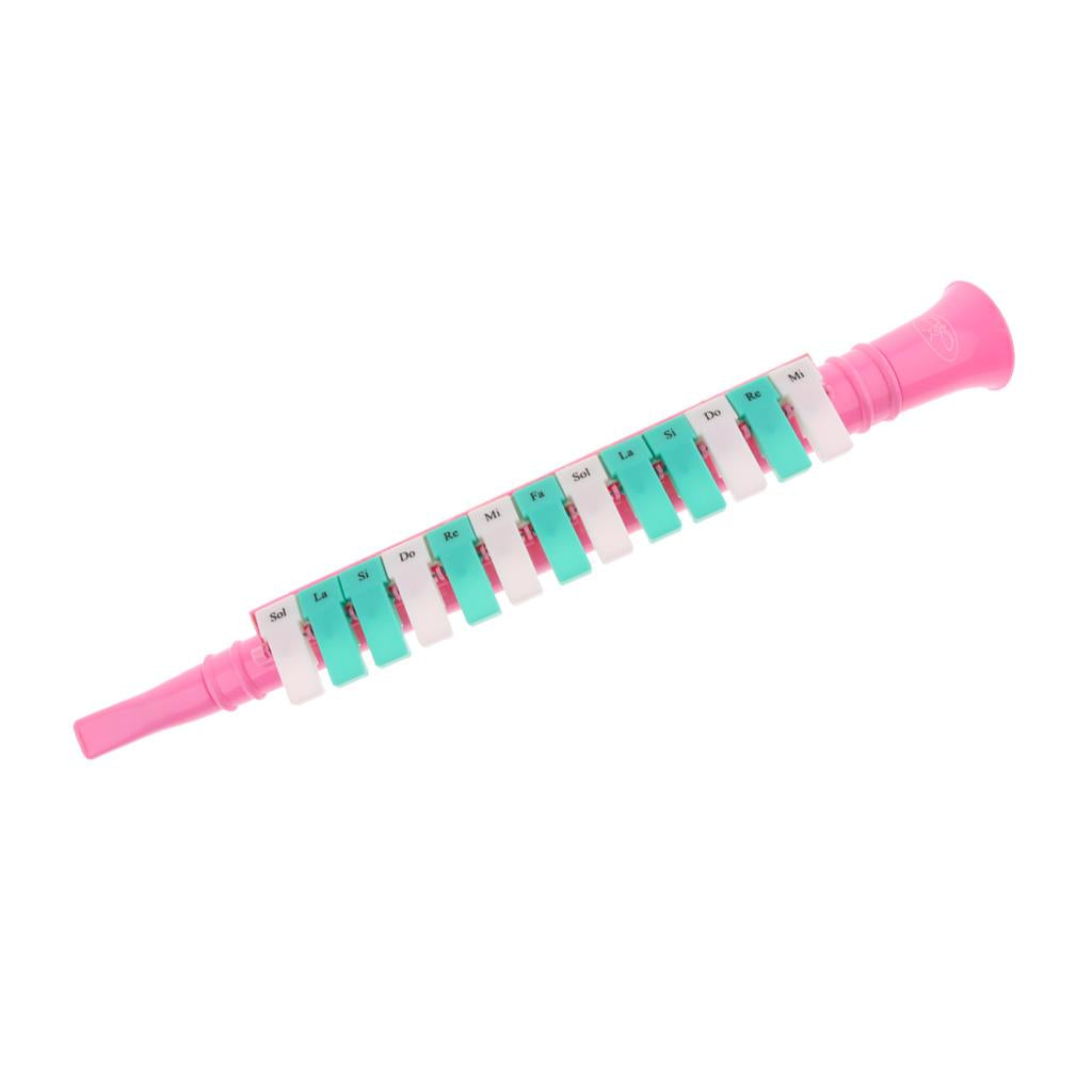 13 Key Melodica Piano Keyboard Mouth Organ Harmonica for Beginner Pink