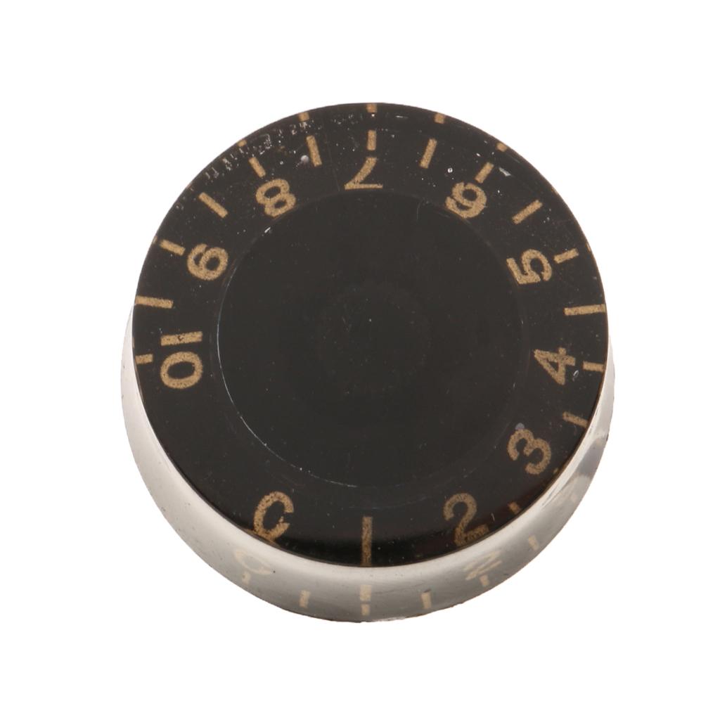 4 Pieces Guitar Button Metric 7mm Speed Control Knob for LP Electric Guitar