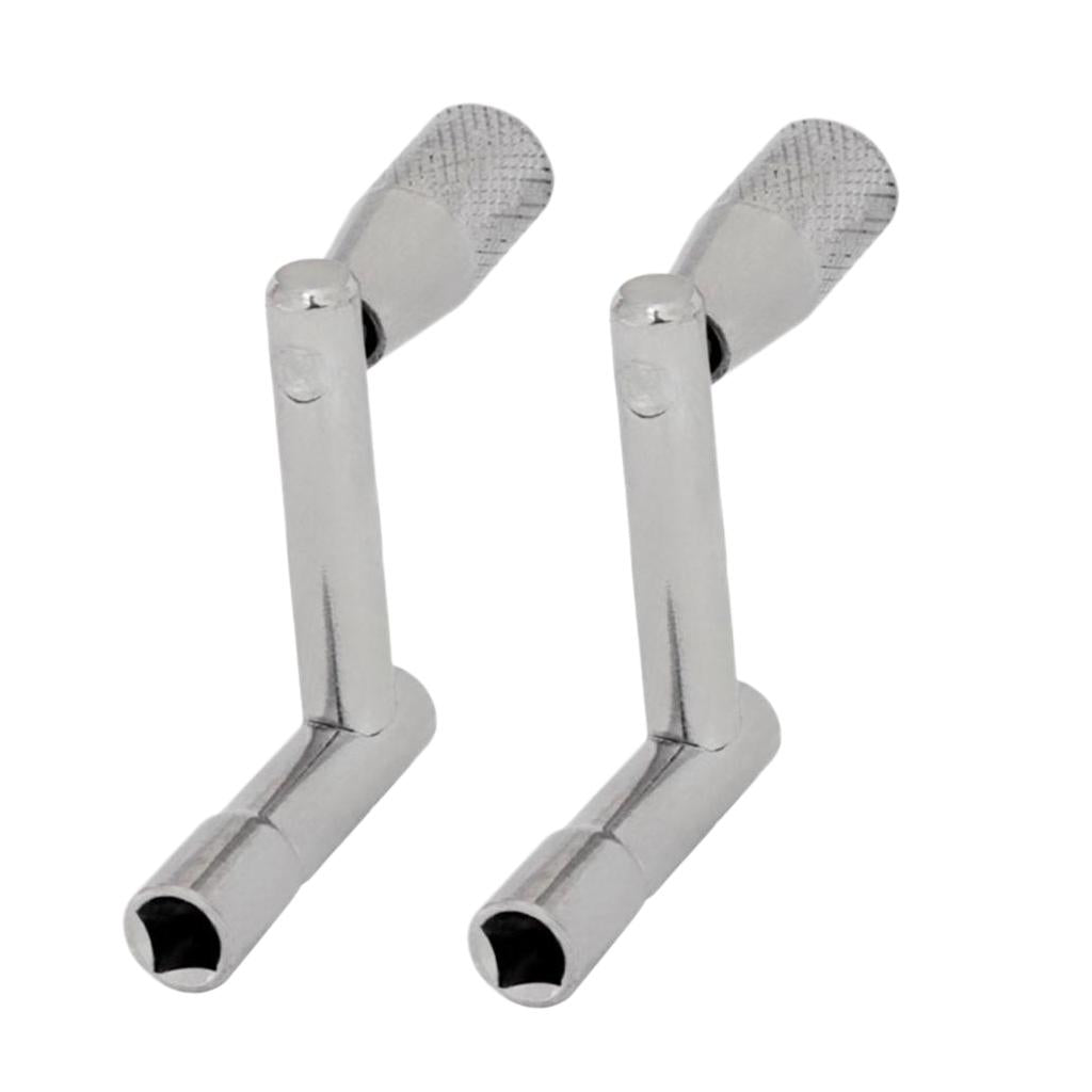 2 Pcs of Set Drum Wrench Tool Musical Percussion Z Wrench Repair Tool