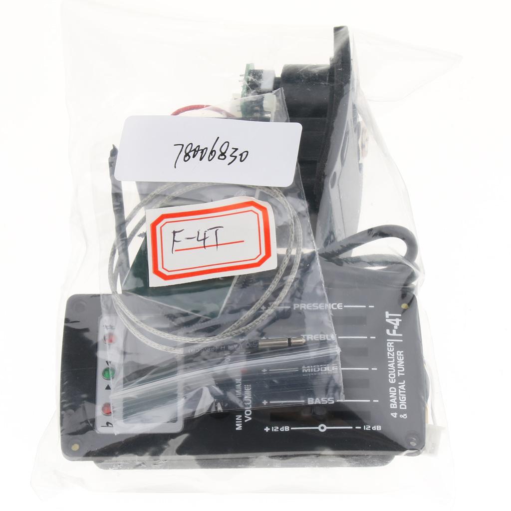 Acoustic Guitar EQ Preamp Pickup with Volume Control for Guitar Parts F-4T