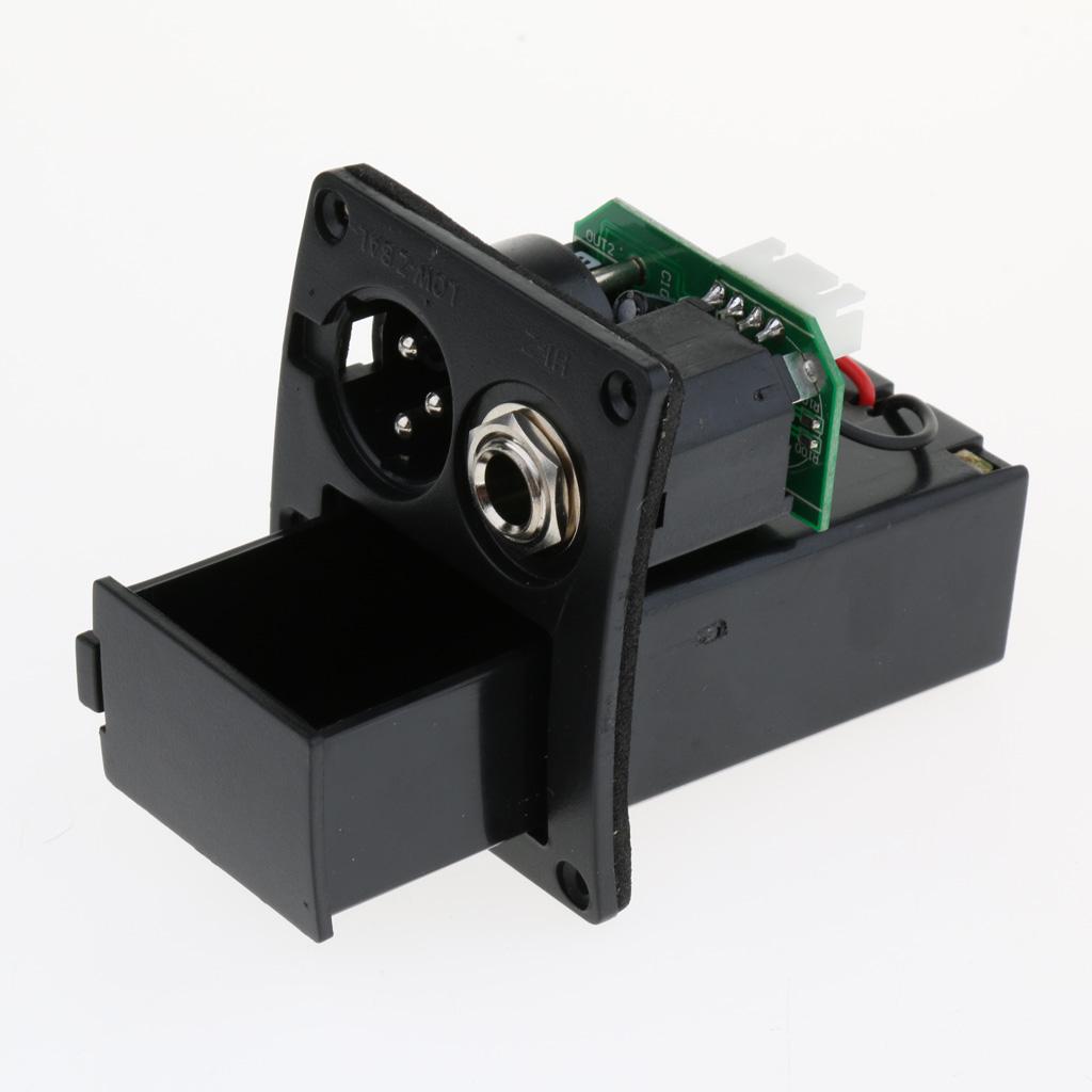 Acoustic Guitar EQ Preamp Pickup with Volume Control for Guitar Parts F-4T