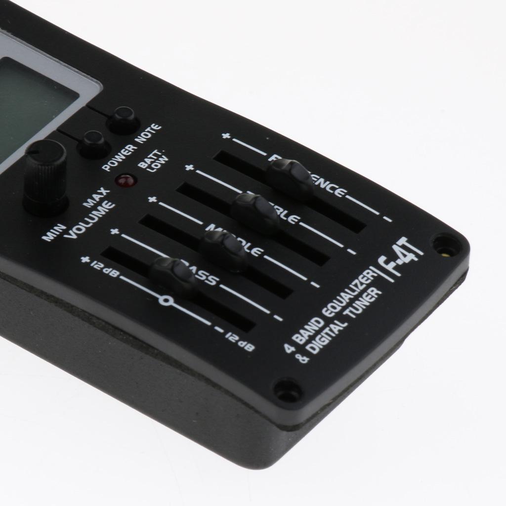 Acoustic Guitar EQ Preamp Pickup with Volume Control for Guitar Parts F-4T