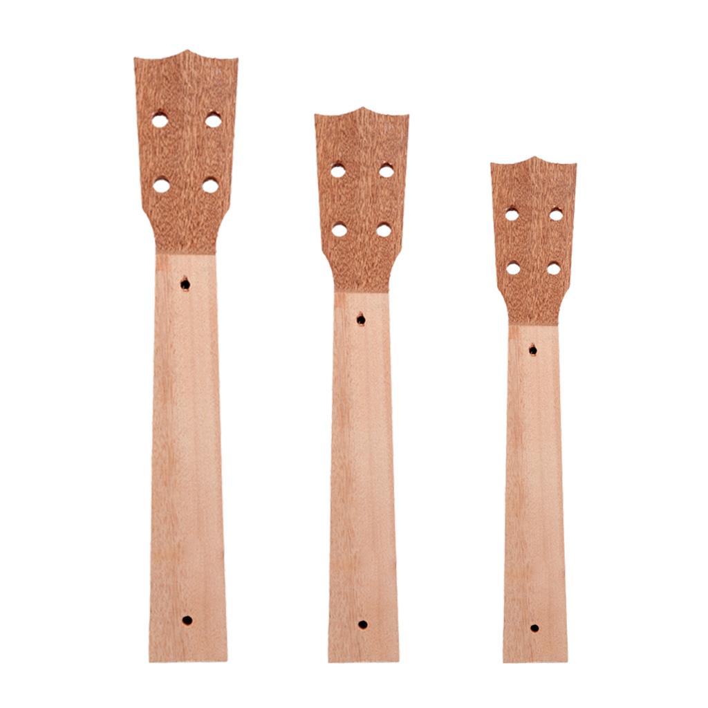 Ukulele Concert Neck Veener Sapele Wood Ukulele Guitar Neck DIY Parts 21inch
