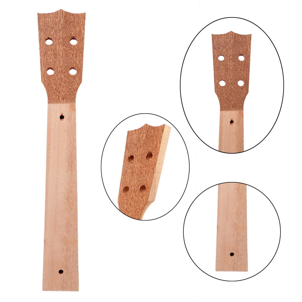 Ukulele Concert Neck Veener Sapele Wood Ukulele Guitar Neck DIY Parts 21inch