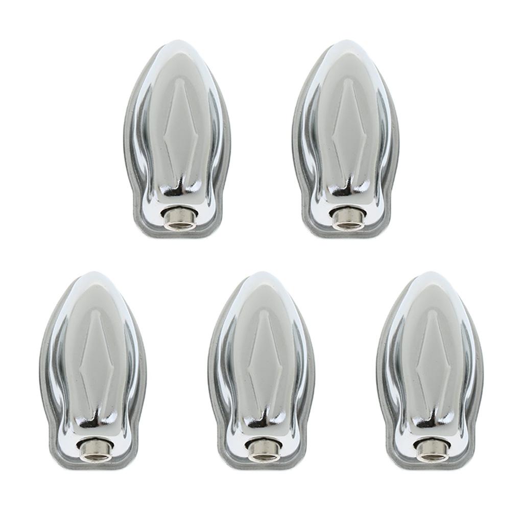 5pcs Silver Metal Tom Snare Drum Lugs for Drum Percussion Replacement Parts