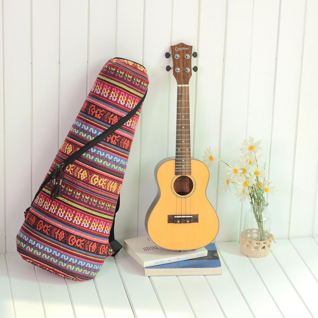 Cotton Padded Adjustable Belt Ukulele Gig Bag for 26 inch Ukulele