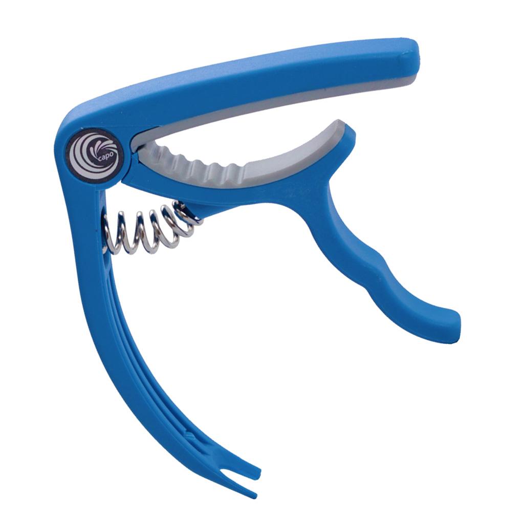 1 Piece Guitar Capo Tuner Trigger Quick Change Key Clamp Blue