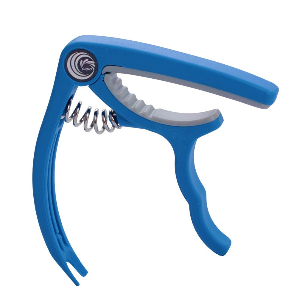 1 Piece Guitar Capo Tuner Trigger Quick Change Key Clamp Blue