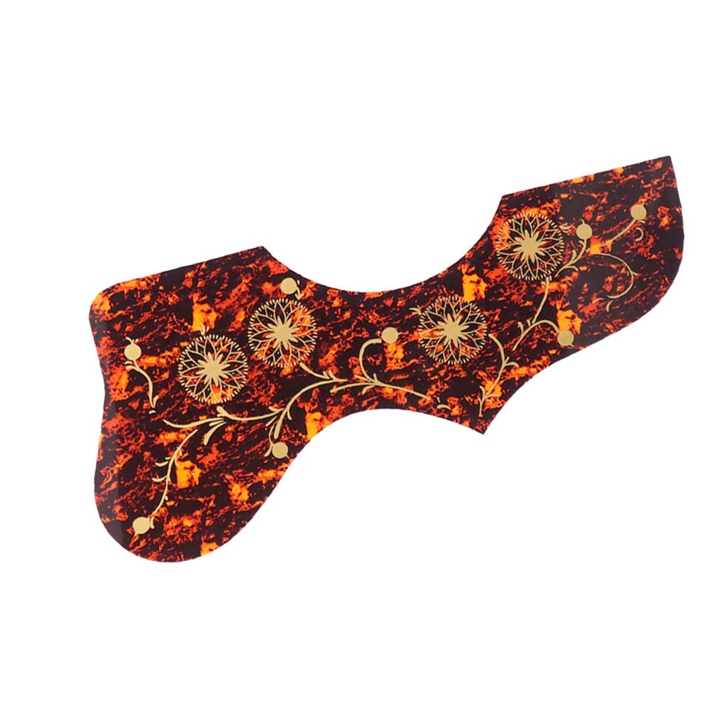 Self Adhesive Acoustic Guitar Pickguard for 40'' 41'' Guitar Brown