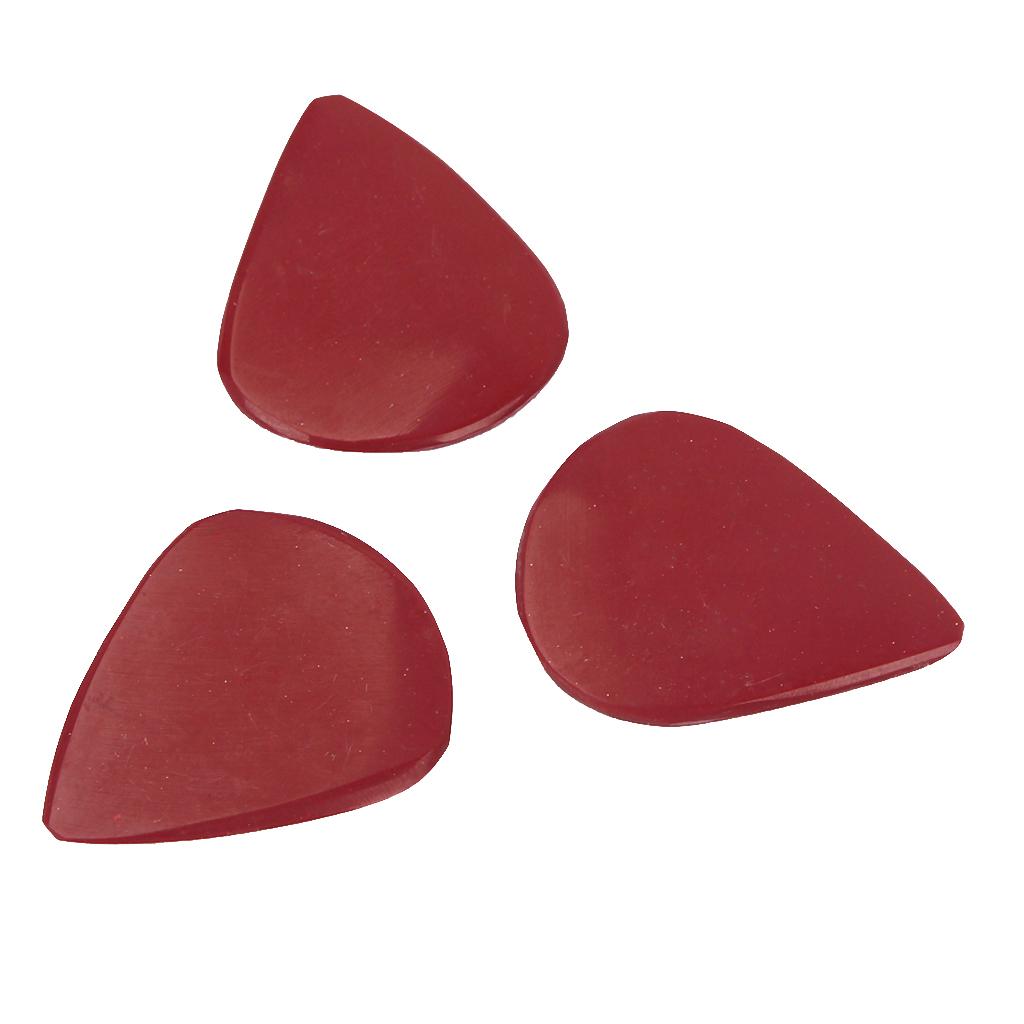 Stone Guitar Ukulele Plectrum Picks for Guitar Parts Red