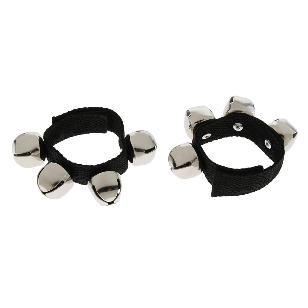 1 Pair Wrist Jingle Bells Musical Rhythm Toy for Kids Children