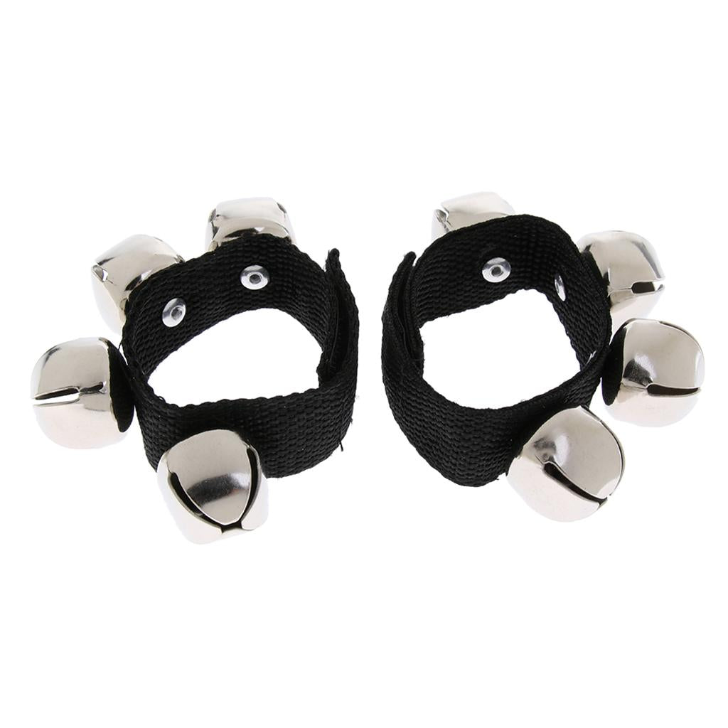 1 Pair Wrist Jingle Bells Musical Rhythm Toy for Kids Children
