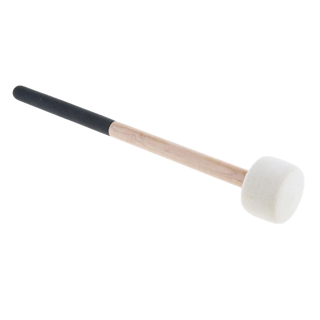 1 Piece Bass Drum Mallet Stick Felt Head for Marching Band Parts
